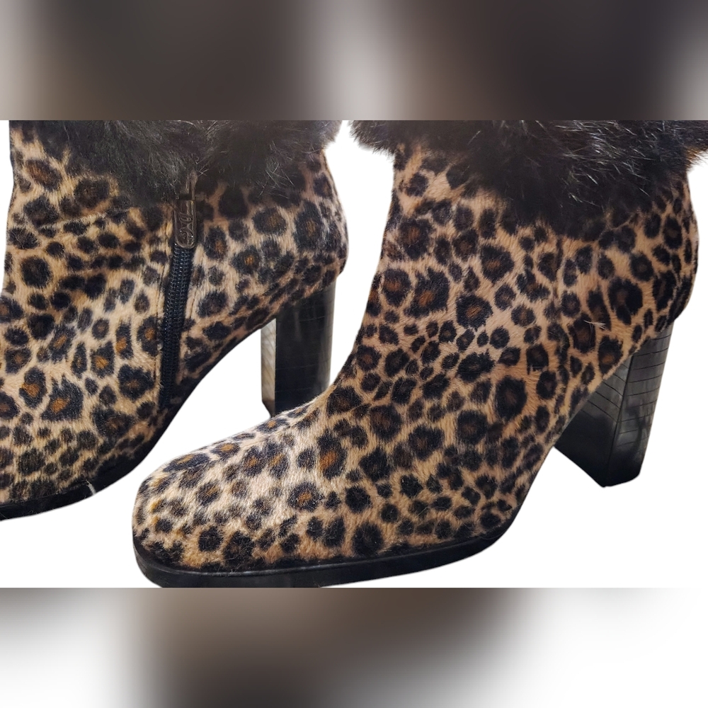 Summer Rio Leopard Booties 6.5 - Picture 4 of 9